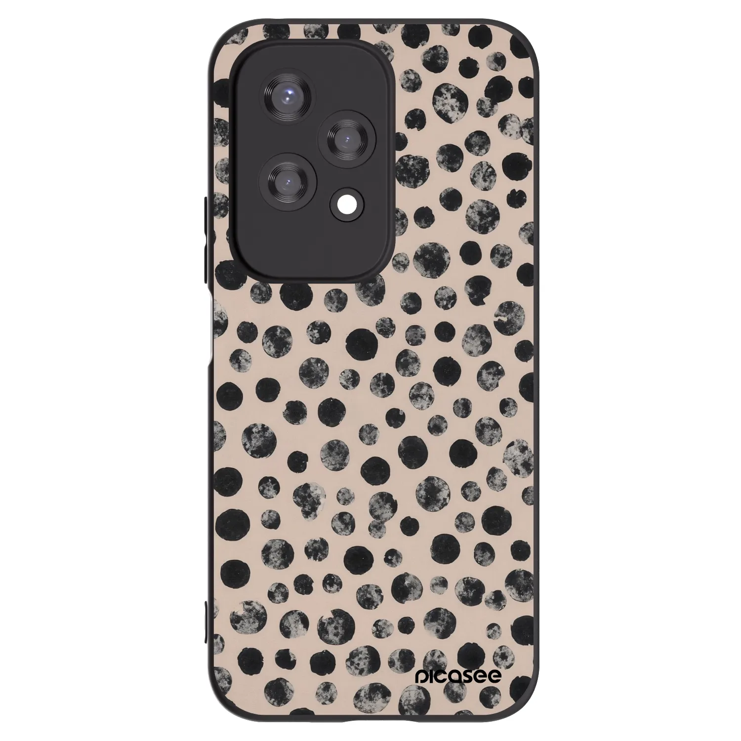 Silikónový čierny obal pre Honor 200 Lite - Dots