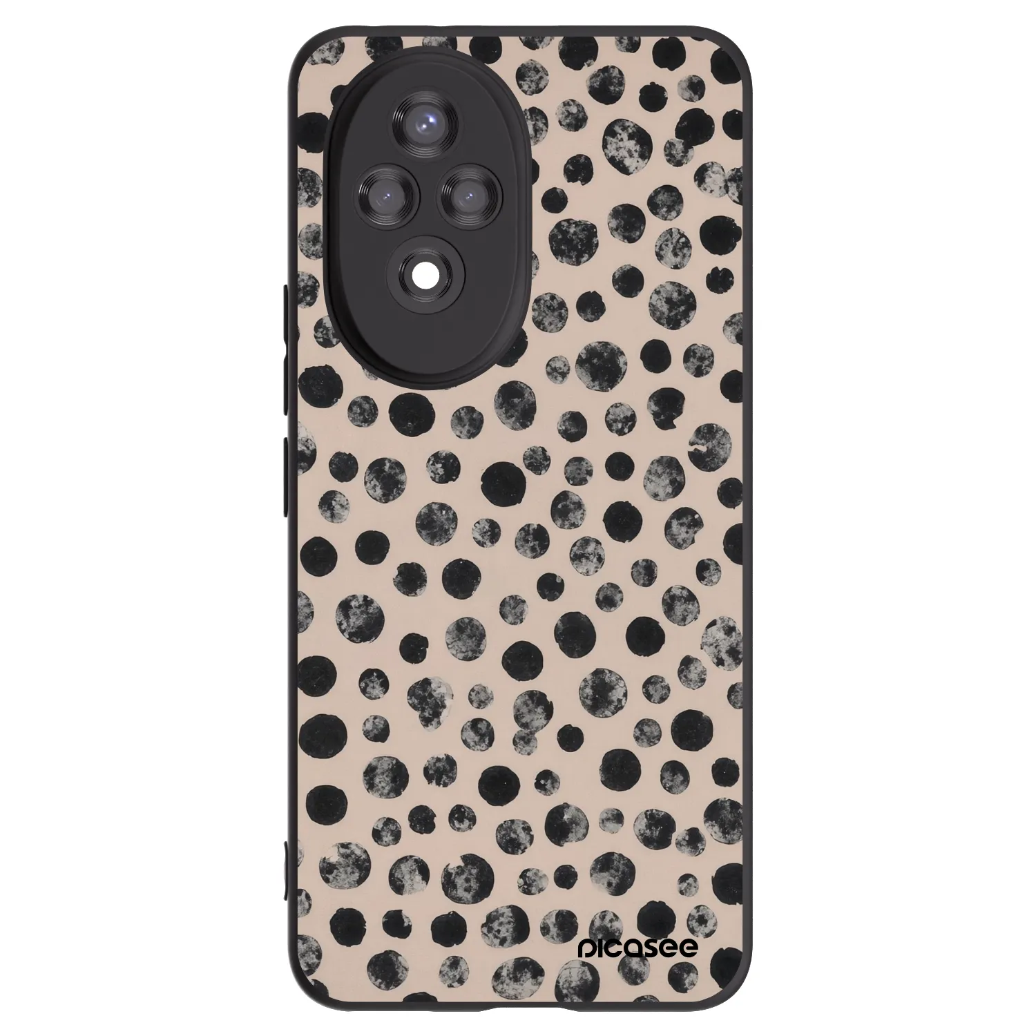 Picasee silikónový čierny obal pre Honor 200 5G - Dots