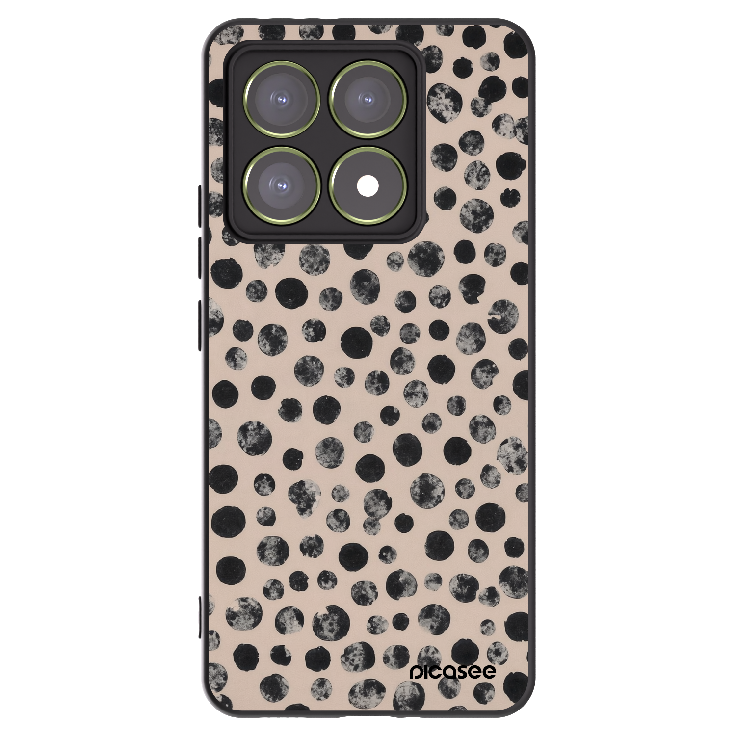 Picasee silikónový čierny obal pre Xiaomi 14T - Dots