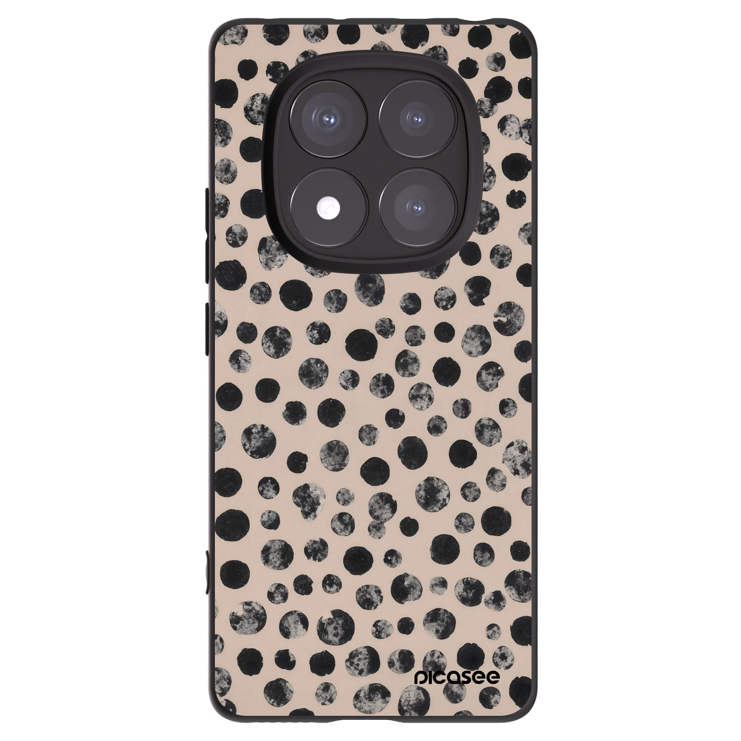Picasee silikónový čierny obal pre Xiaomi Redmi Note 14 Pro 5G - Dots