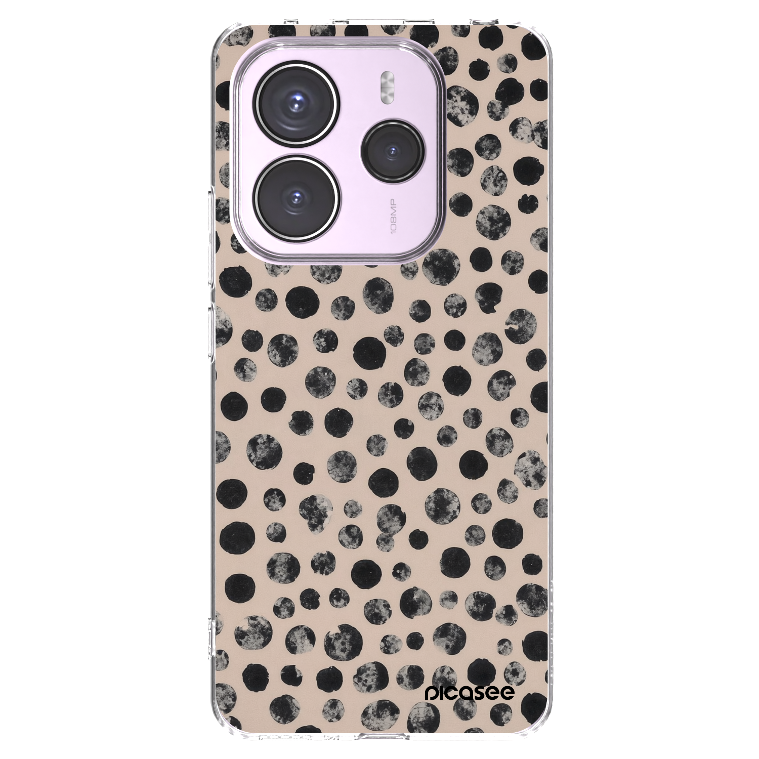 Picasee silikónový prehľadný obal pre Xiaomi Redmi Note 14 5G - Dots