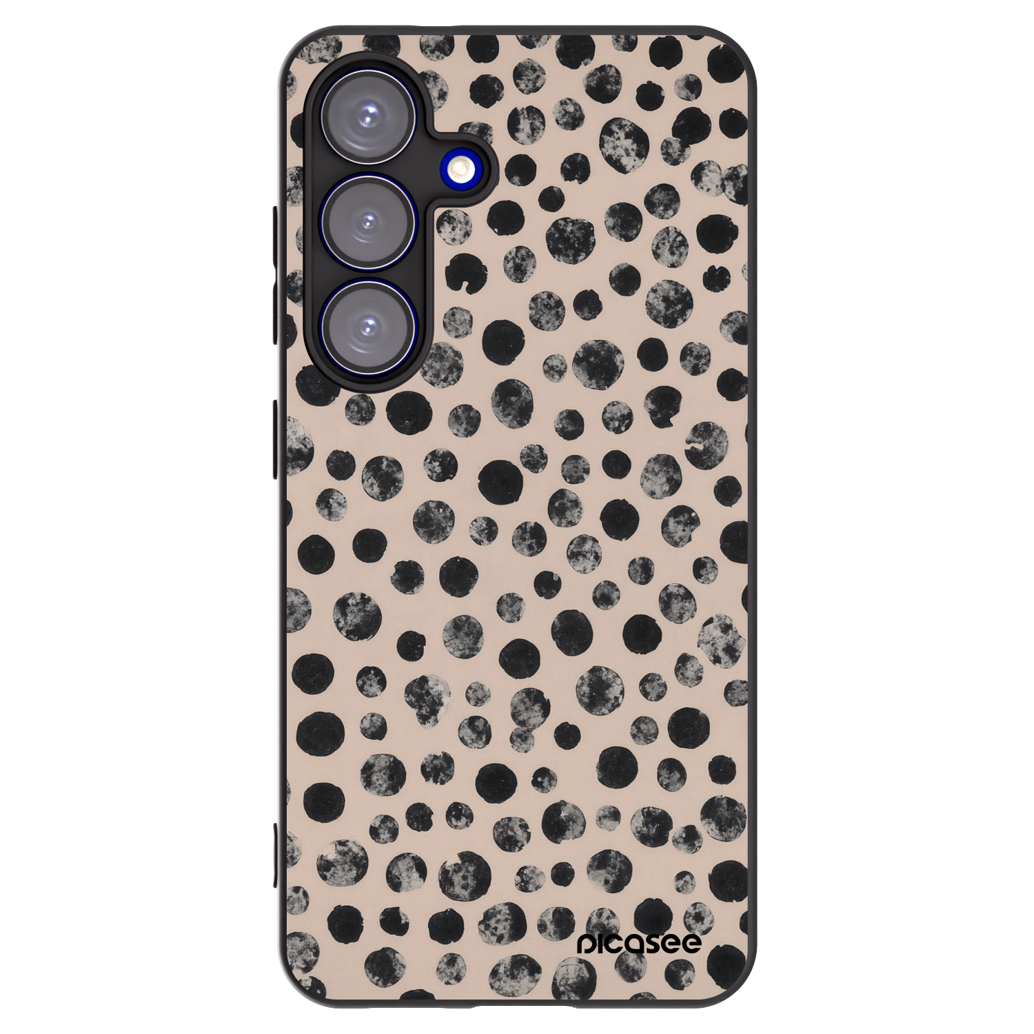 Picasee silikónový čierny obal pre Samsung Galaxy S25 5G - Dots