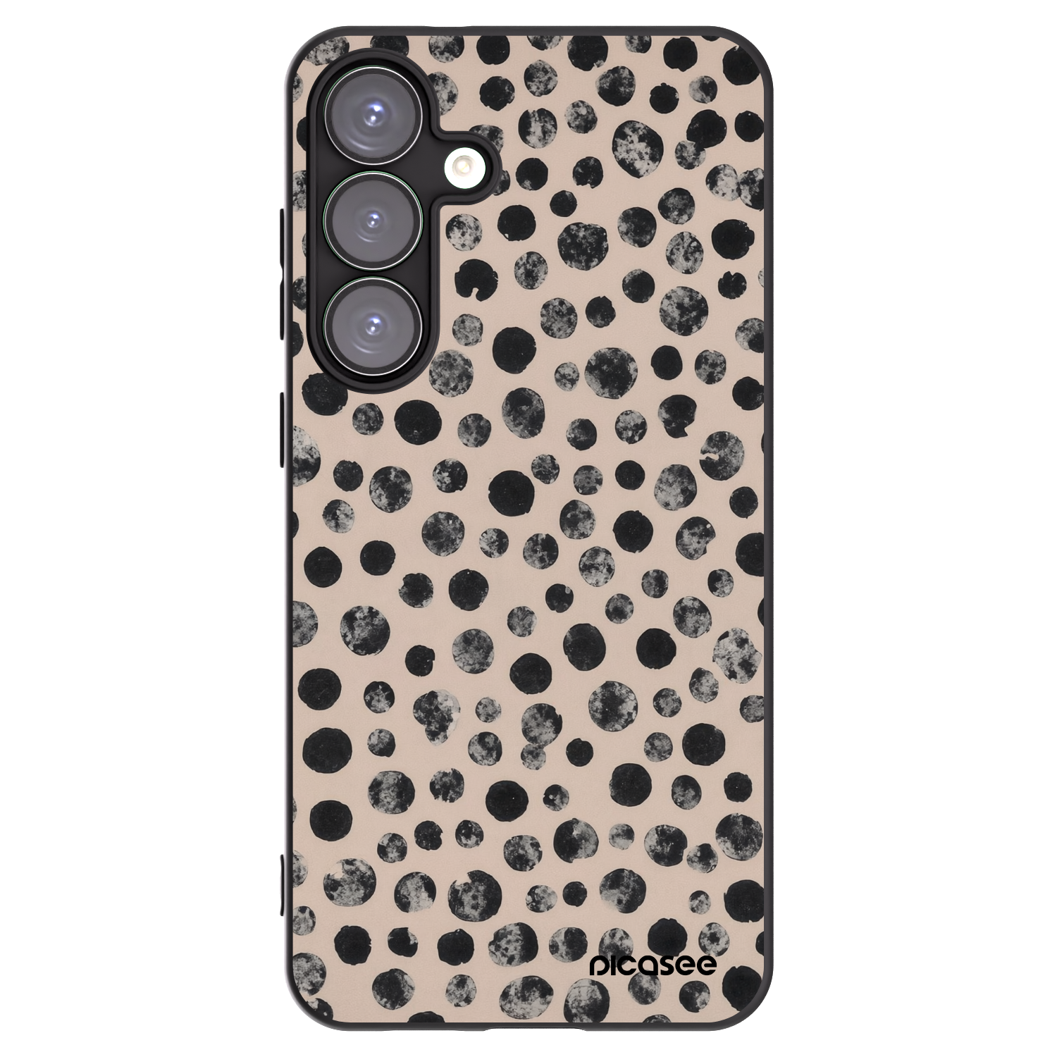 Picasee silikónový čierny obal pre Samsung Galaxy S25+ 5G - Dots