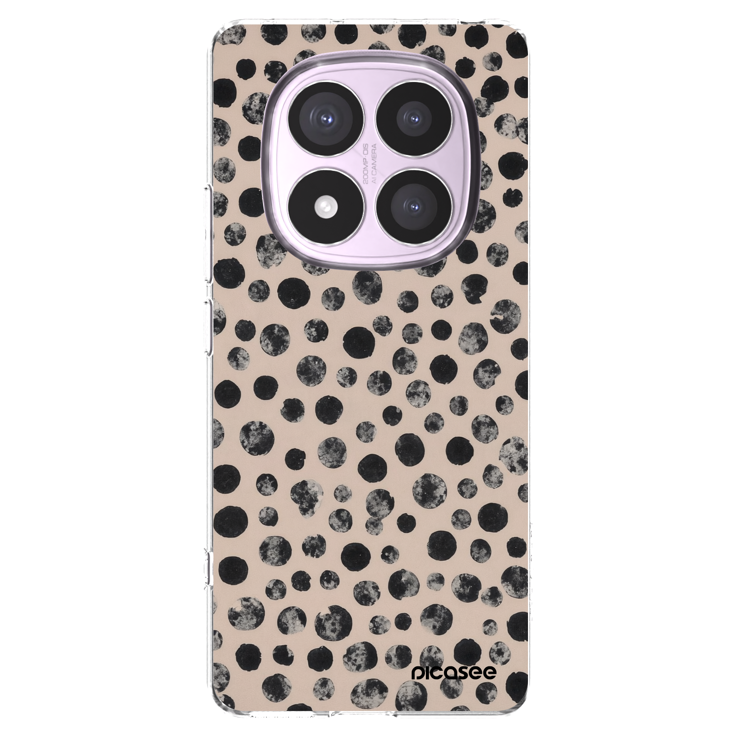 Picasee silikónový prehľadný obal pre Xiaomi Redmi Note 14 Pro 4G - Dots