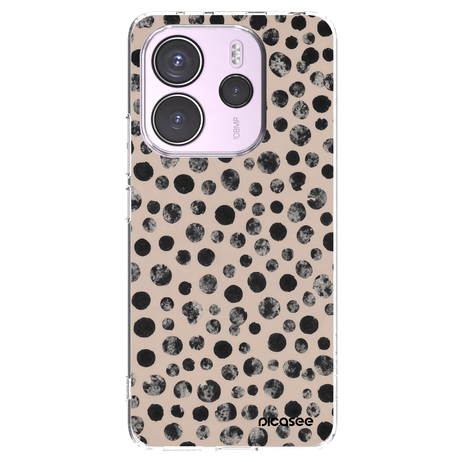 Picasee silikónový prehľadný obal pre Xiaomi Redmi Note 14 4G - Dots