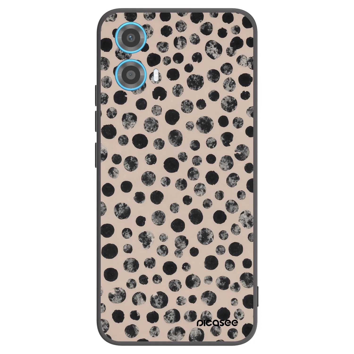 Picasee silikónový čierny obal pre Motorola Moto G34 5G - Dots