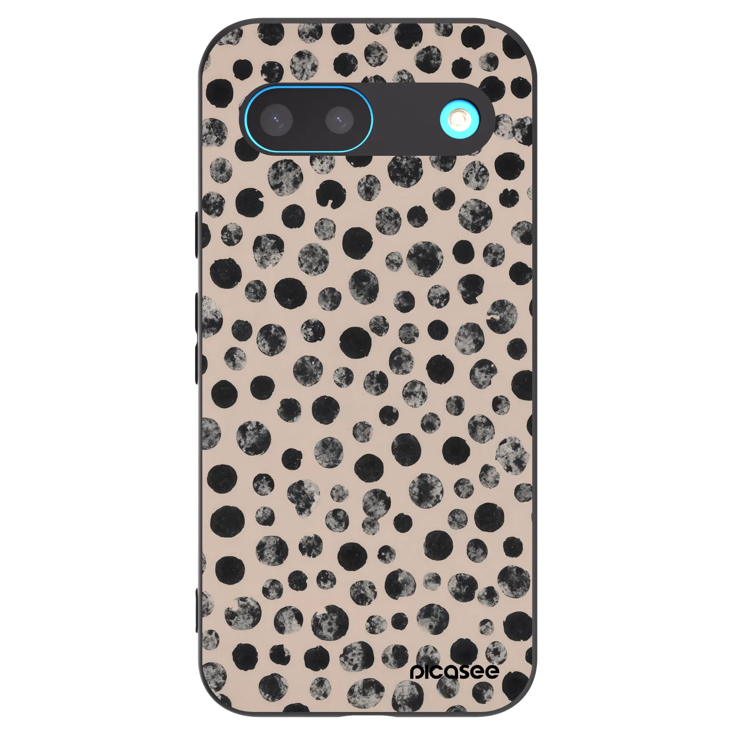 Picasee silikónový čierny obal pre Google Pixel 8 - Dots