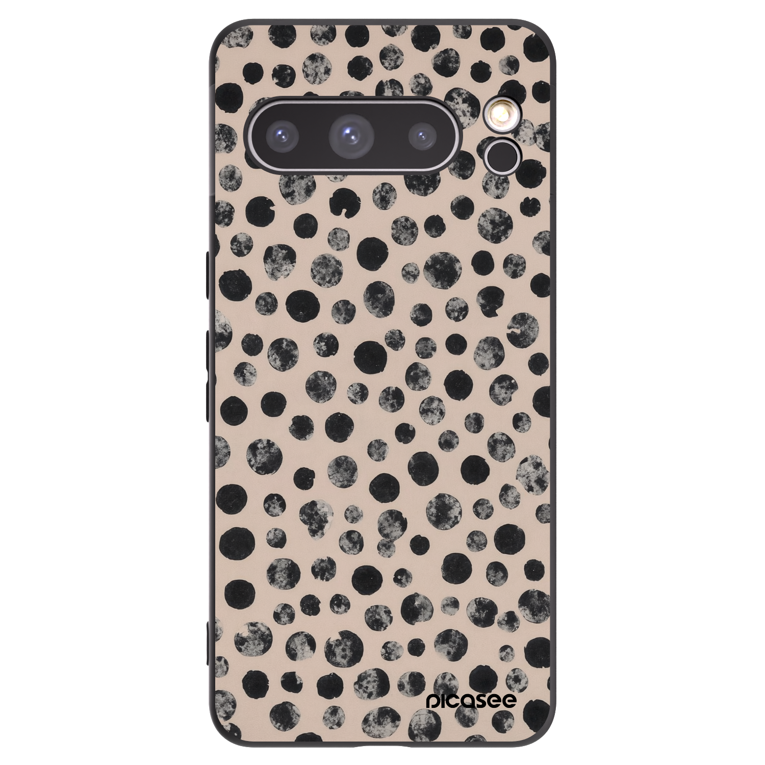 Picasee silikónový čierny obal pre Google Pixel 8 Pro - Dots