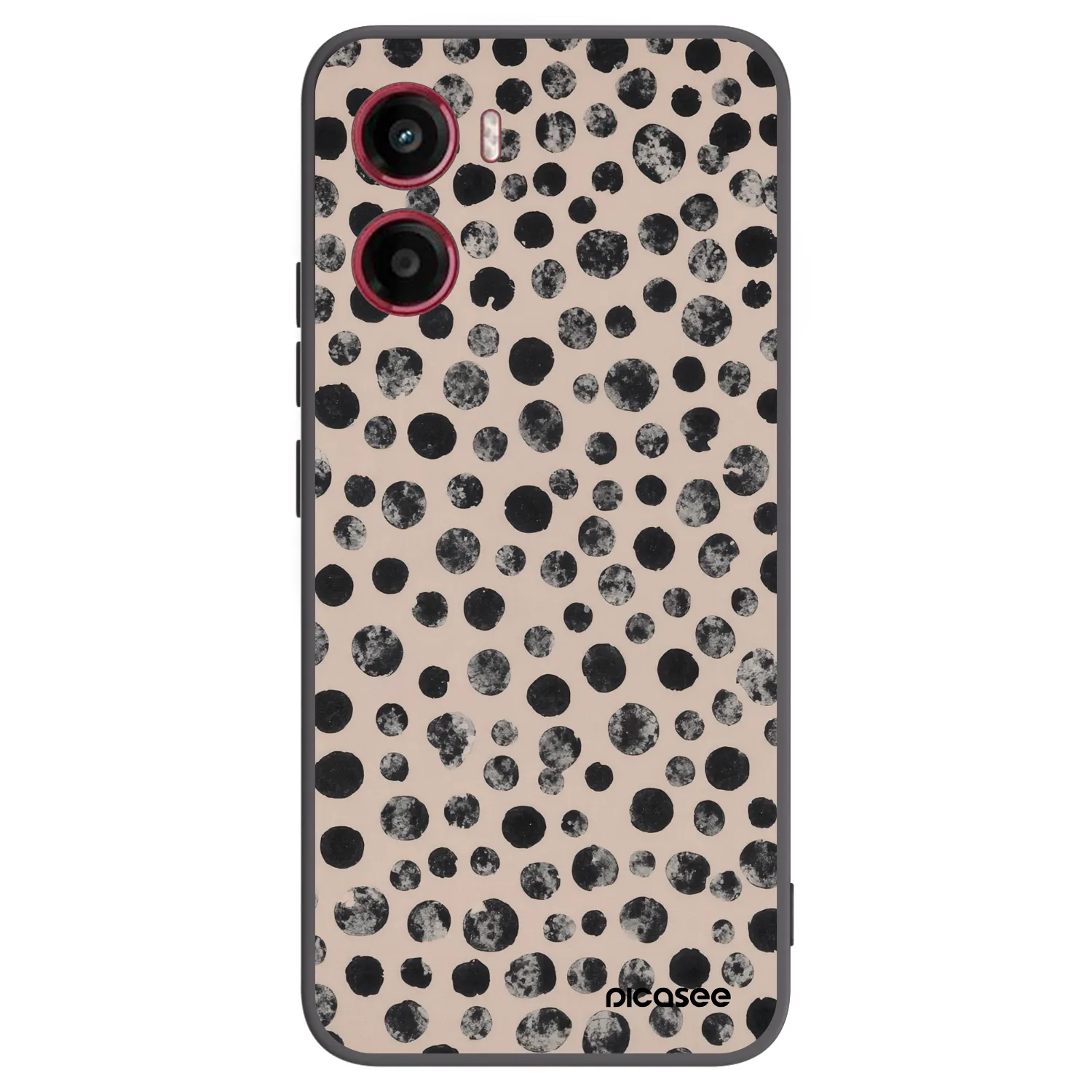 Picasee silikónový čierny obal pre Motorola Moto G05 - Dots