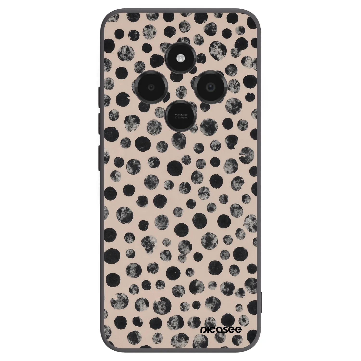 Picasee silikónový čierny obal pre Xiaomi Poco C75 - Dots