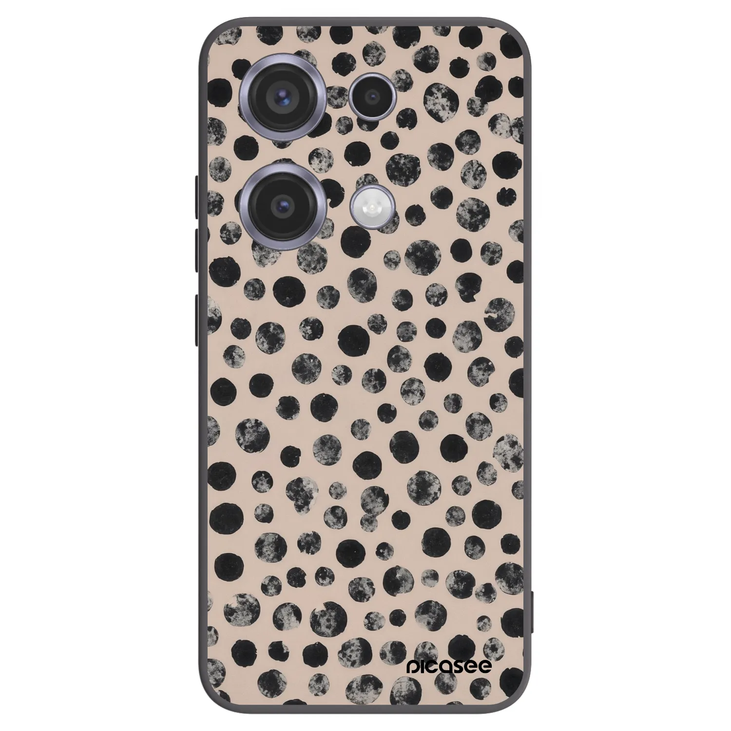 Picasee silikónový čierny obal pre Xiaomi Redmi Note 14S - Dots