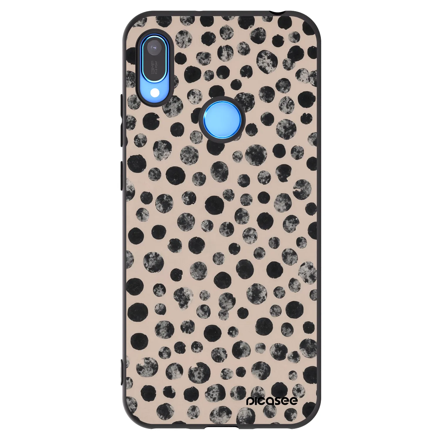 Picasee silikónový čierny obal pre Huawei Y6 2019 - Dots
