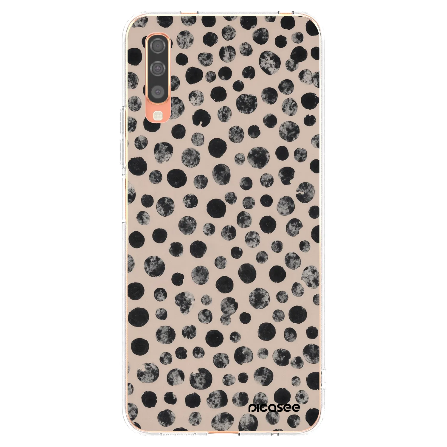 Picasee silikónový prehľadný obal pre Samsung Galaxy A70 A705F - Dots