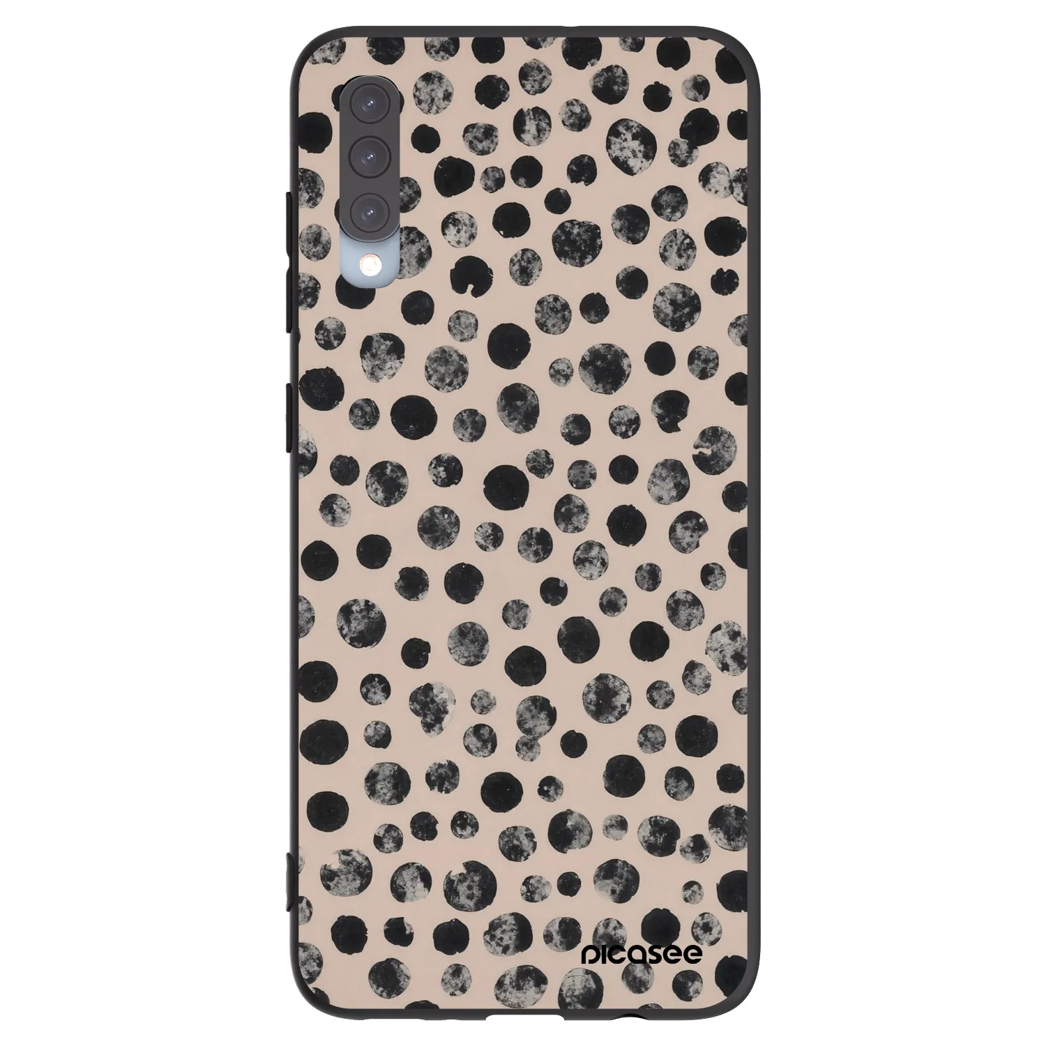 Picasee silikónový čierny obal pre Samsung Galaxy A70 A705F - Dots