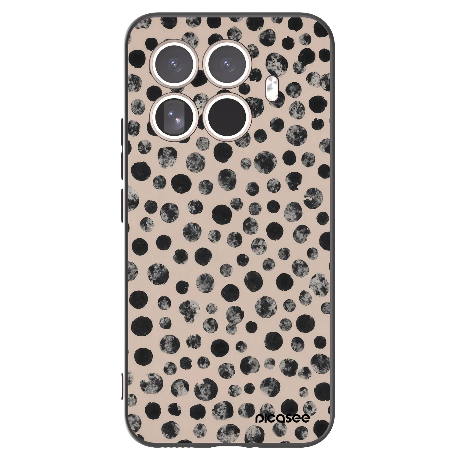 Picasee silikónový čierny obal pre Xiaomi 15T Pro - Dots