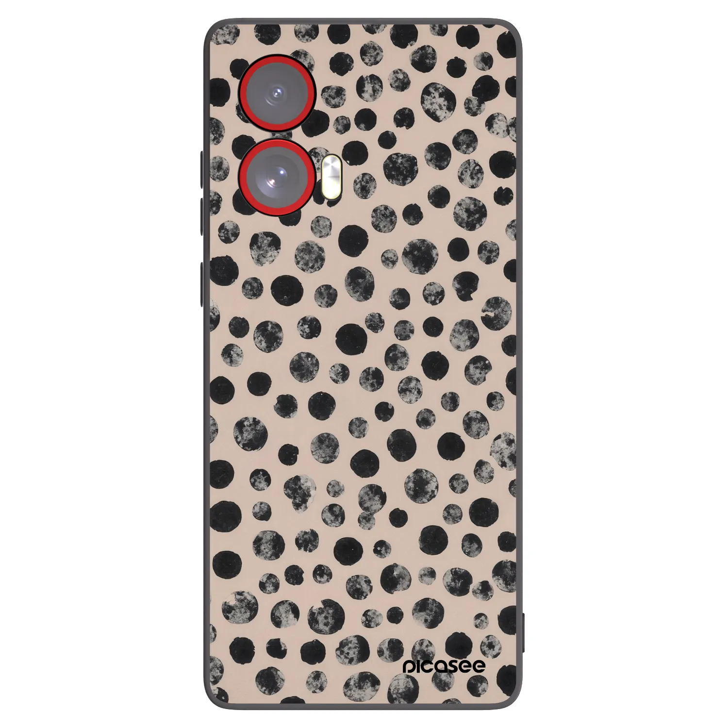 Picasee silikónový čierny obal pre Motorola Edge 50 Fusion - Dots
