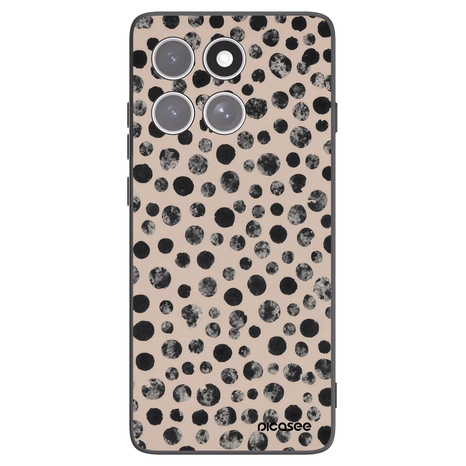 Picasee silikónový čierny obal pre Motorola Edge 60 Fusion - Dots