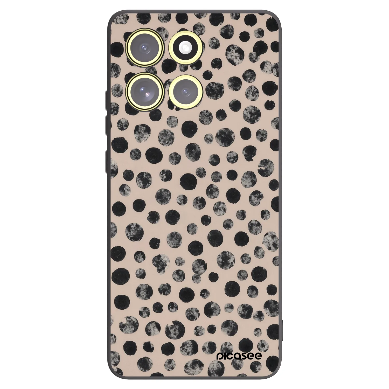 Picasee silikónový čierny obal pre Motorola Moto G86 Power 5G - Dots