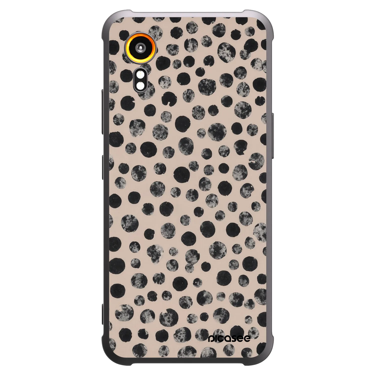 Picasee silikónový čierny obal pre Samsung Galaxy Xcover 7 - Dots
