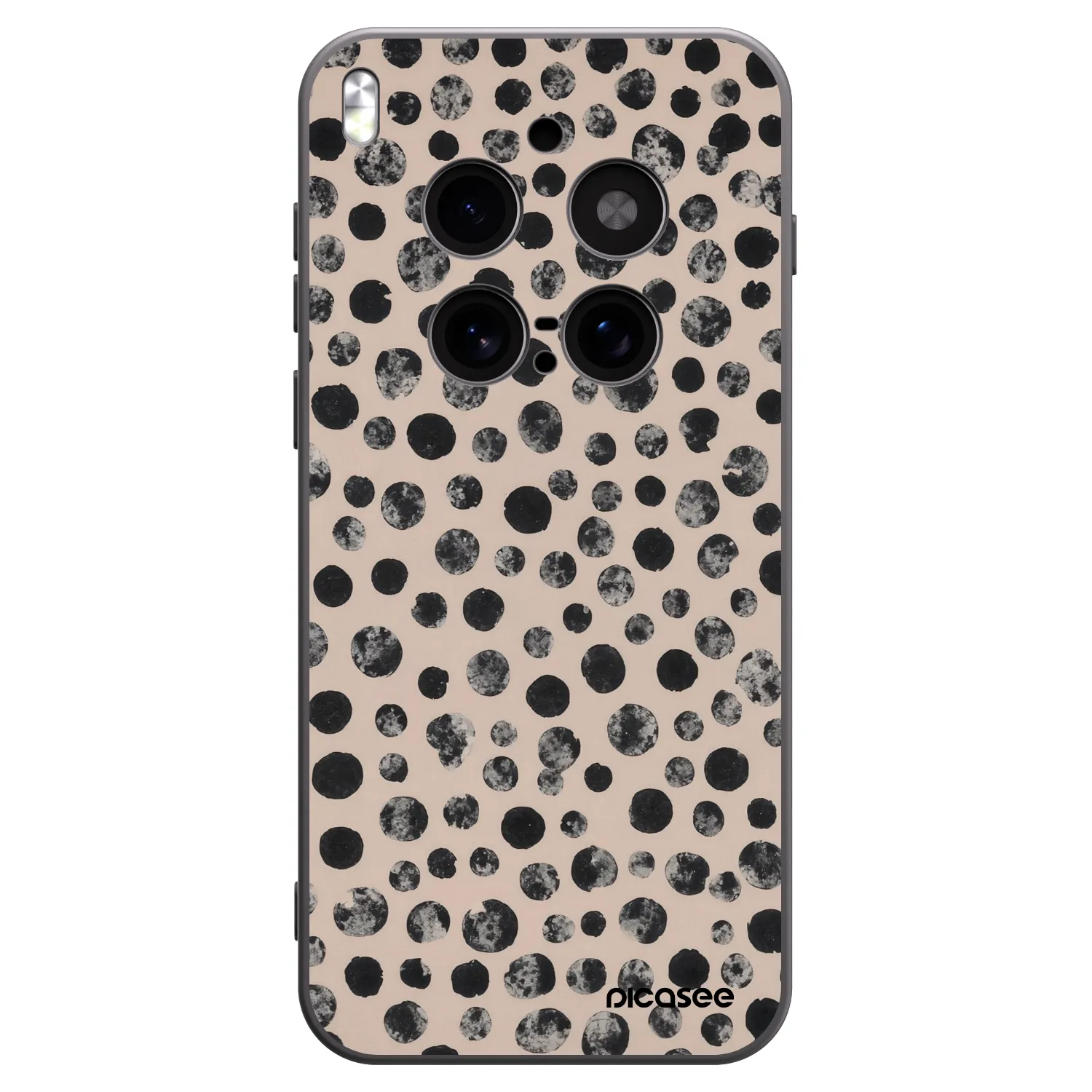 Picasee silikónový čierny obal pre Vivo X300 Pro - Dots