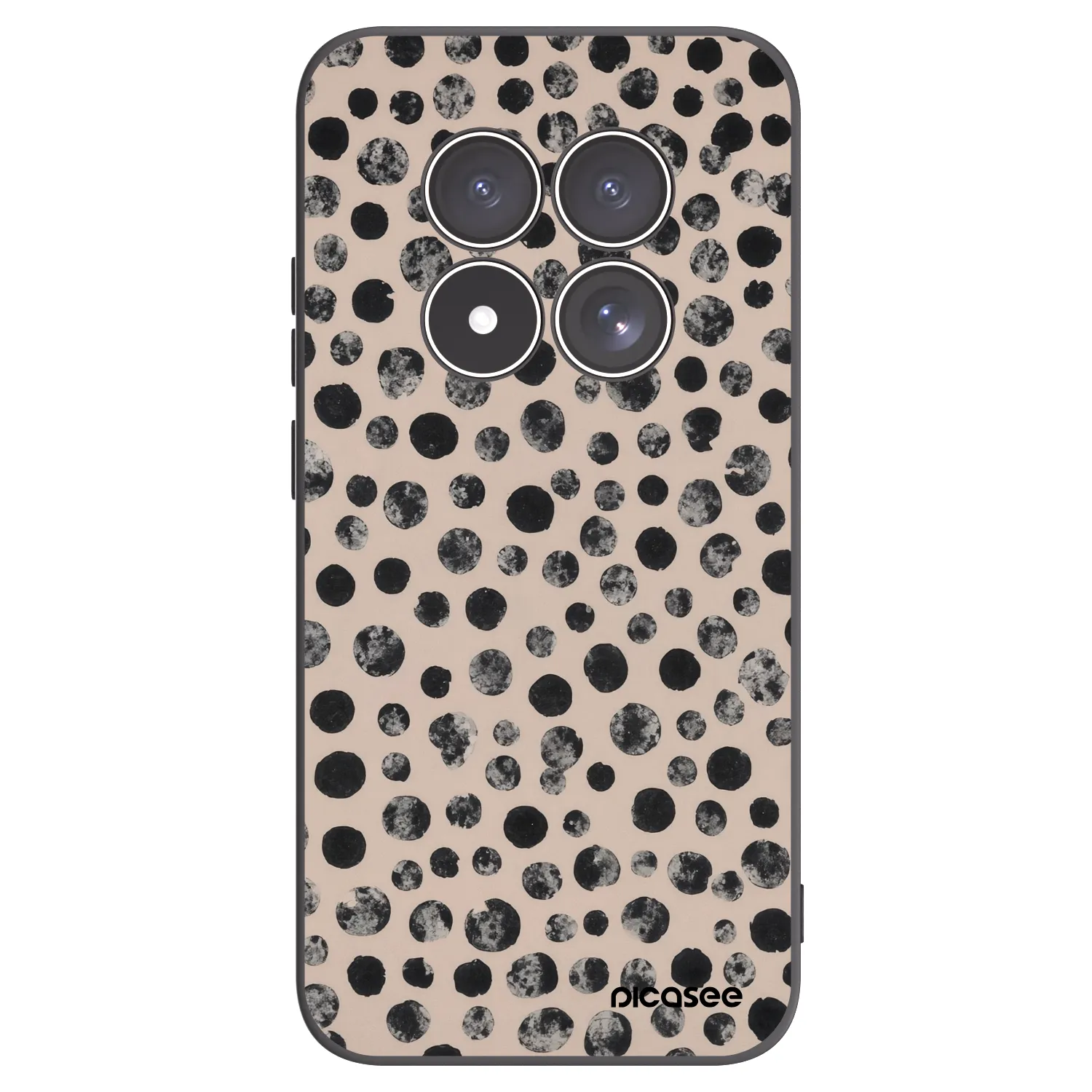 Picasee silikónový čierny obal pre Xiaomi Redmi Note 15 Pro 5G - Dots