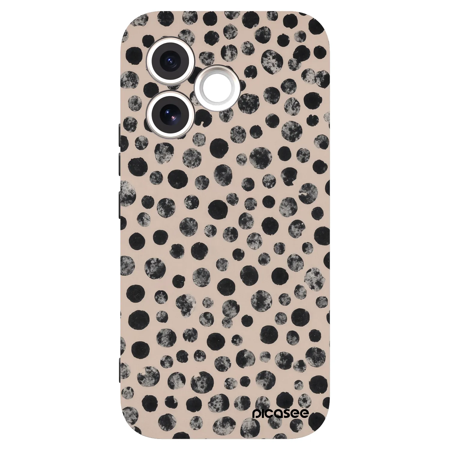 Picasee silikónový čierny obal pre Honor 600 Lite - Dots