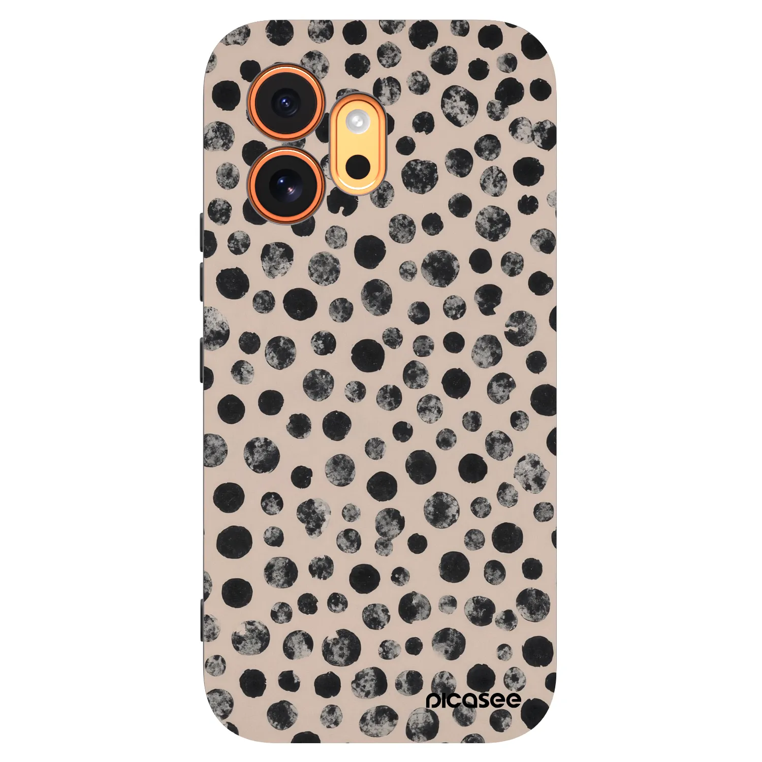 Picasee silikónový čierny obal pre Honor 600 - Dots