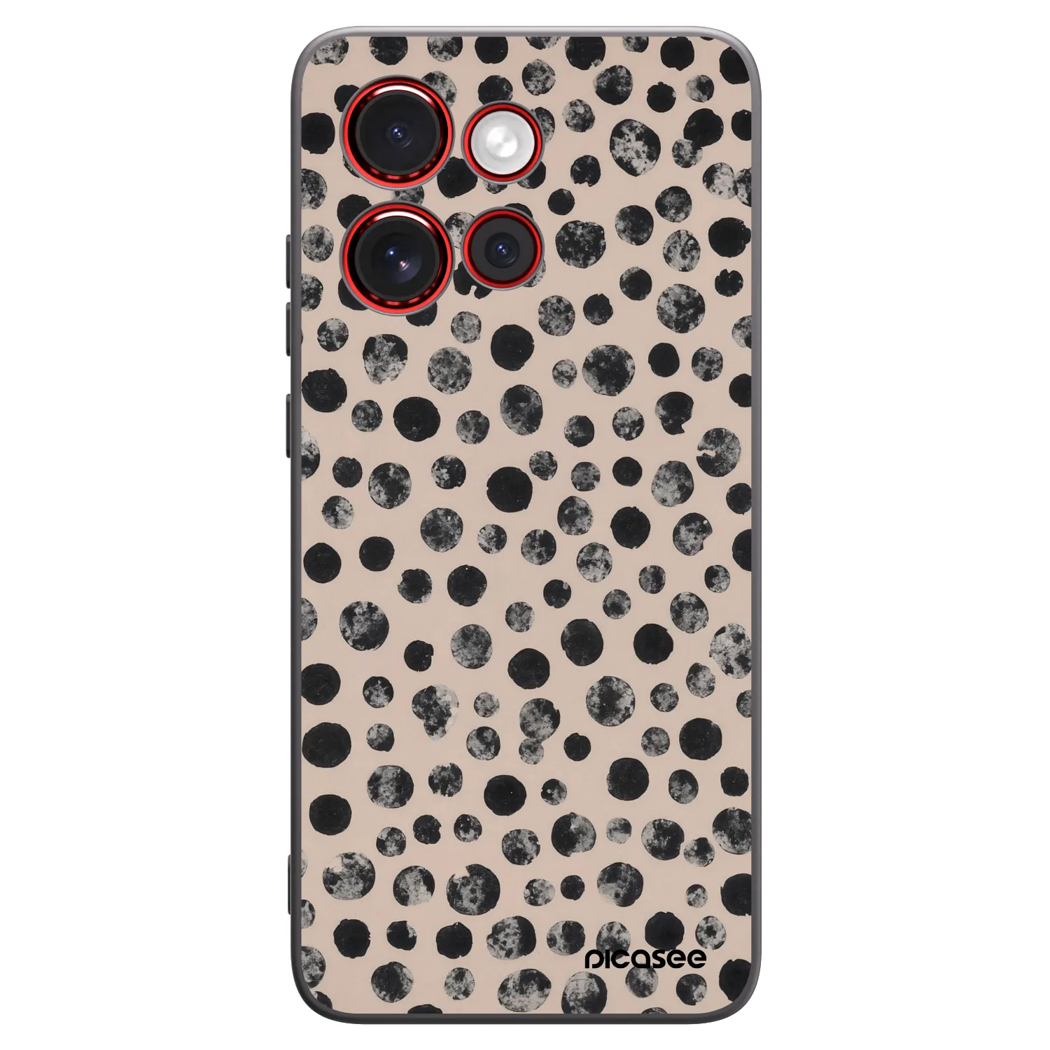 Picasee silikónový čierny obal pre Motorola Edge 60 Neo 5G - Dots