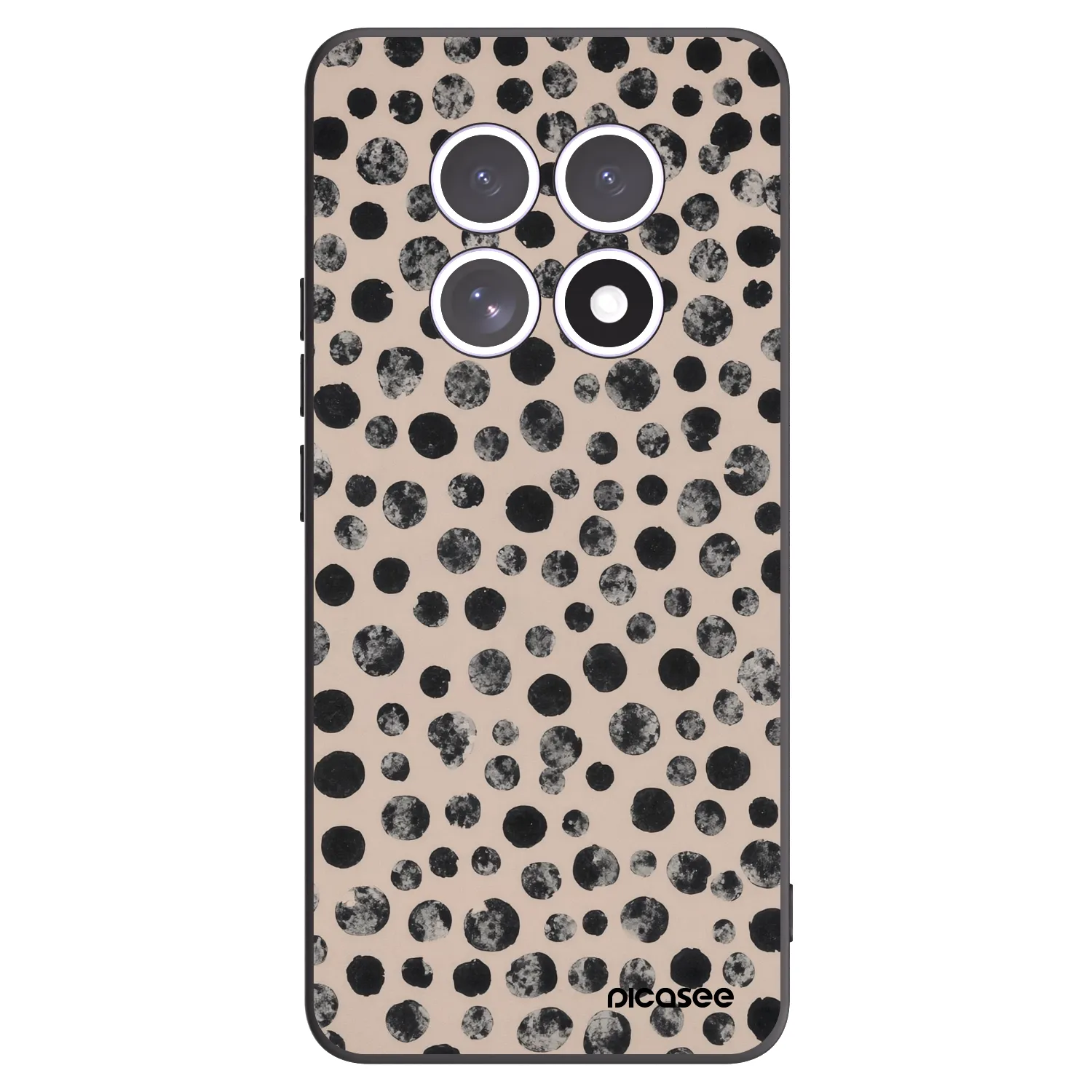 Picasee silikónový čierny obal pre Xiaomi Redmi Note 15 5G - Dots
