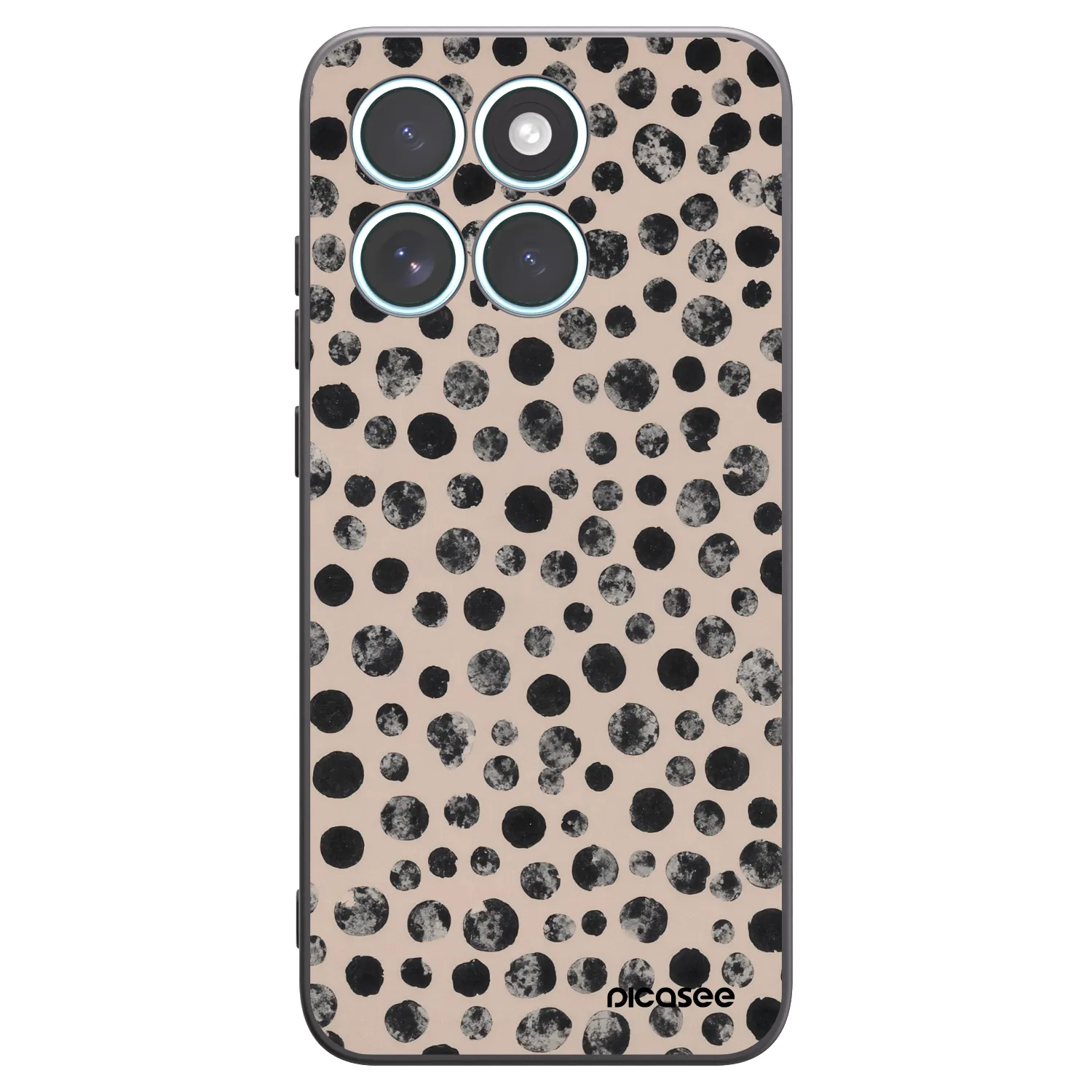 Picasee silikónový čierny obal pre Motorola Edge 70 Fusion - Dots