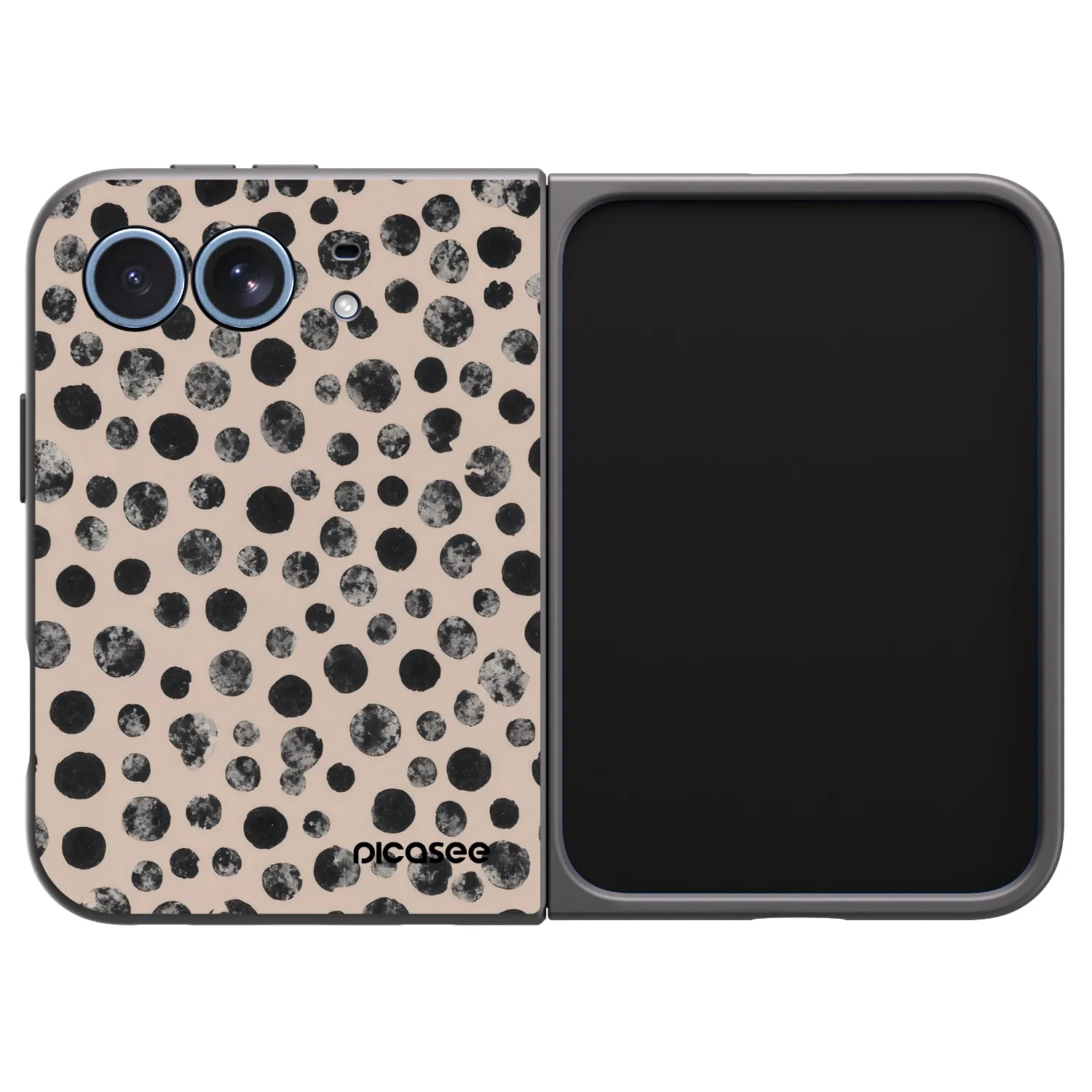 Picasee silikónový čierny obal pre Apple iPhone Ultra - Dots