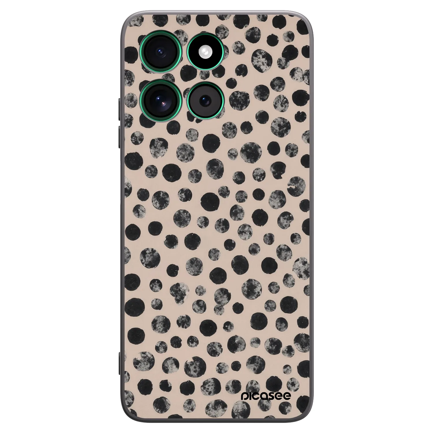 Picasee silikónový čierny obal pre Motorola Moto G57 Power - Dots