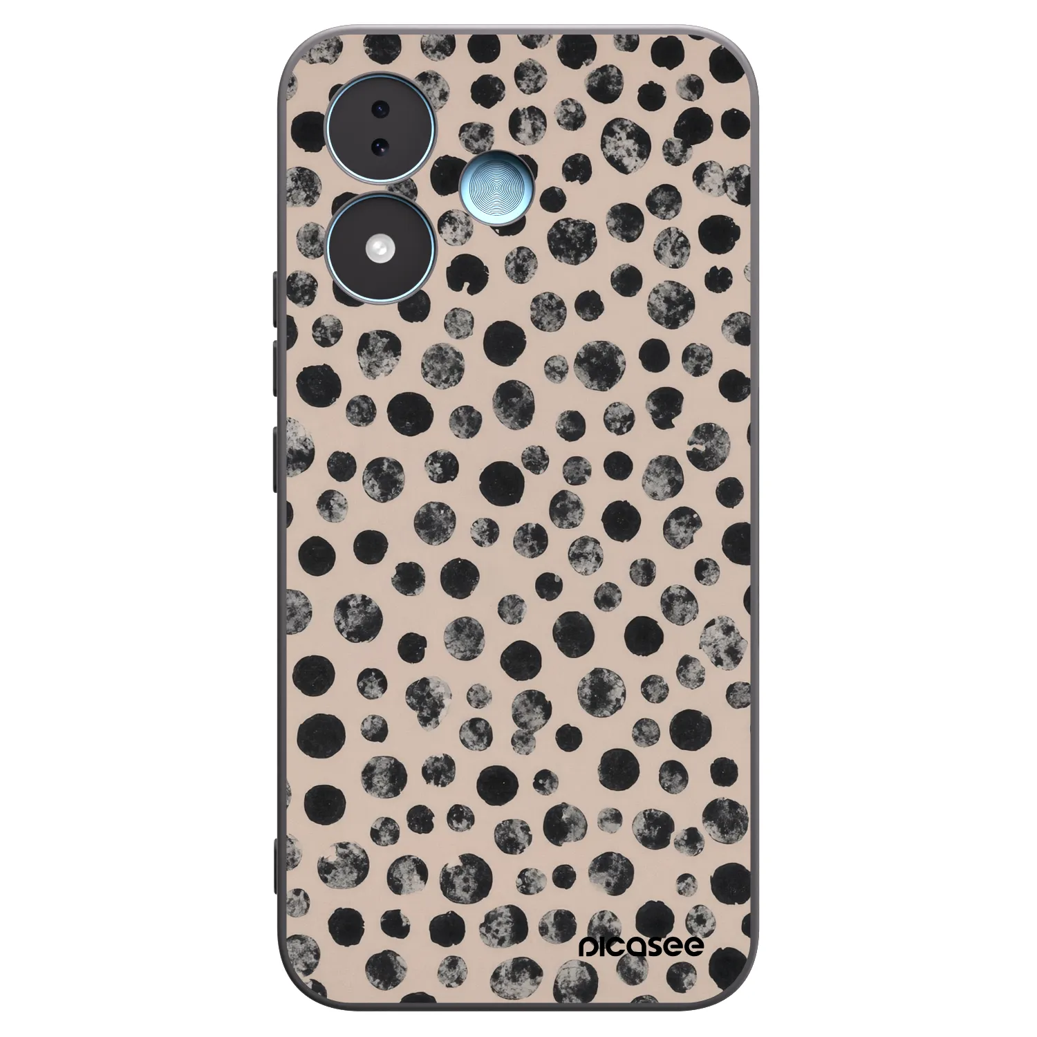Picasee silikónový čierny obal pre Xiaomi Redmi Note 17 5G - Dots