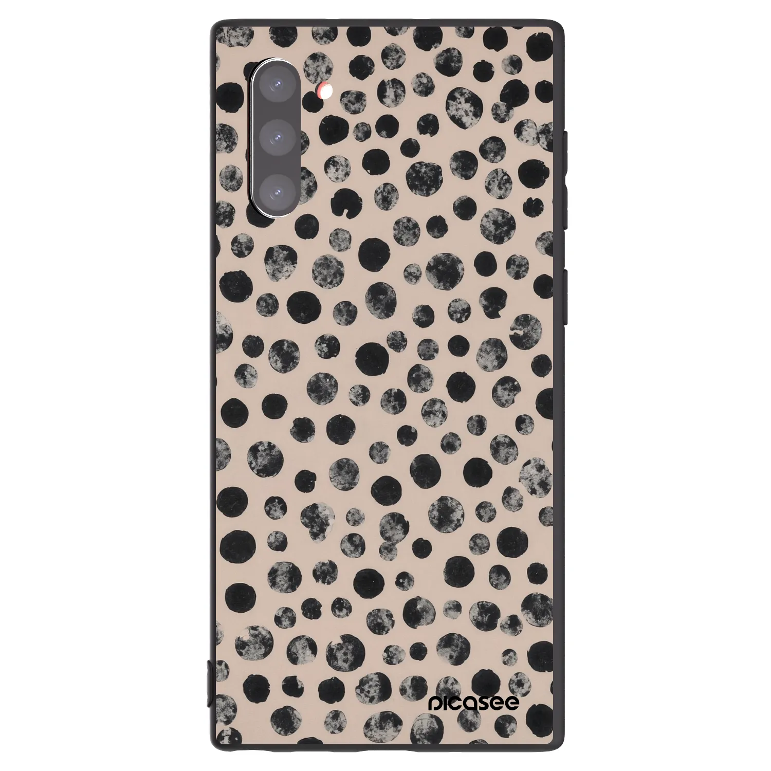 Picasee silikónový čierny obal pre Samsung Galaxy Note 10 N970F - Dots