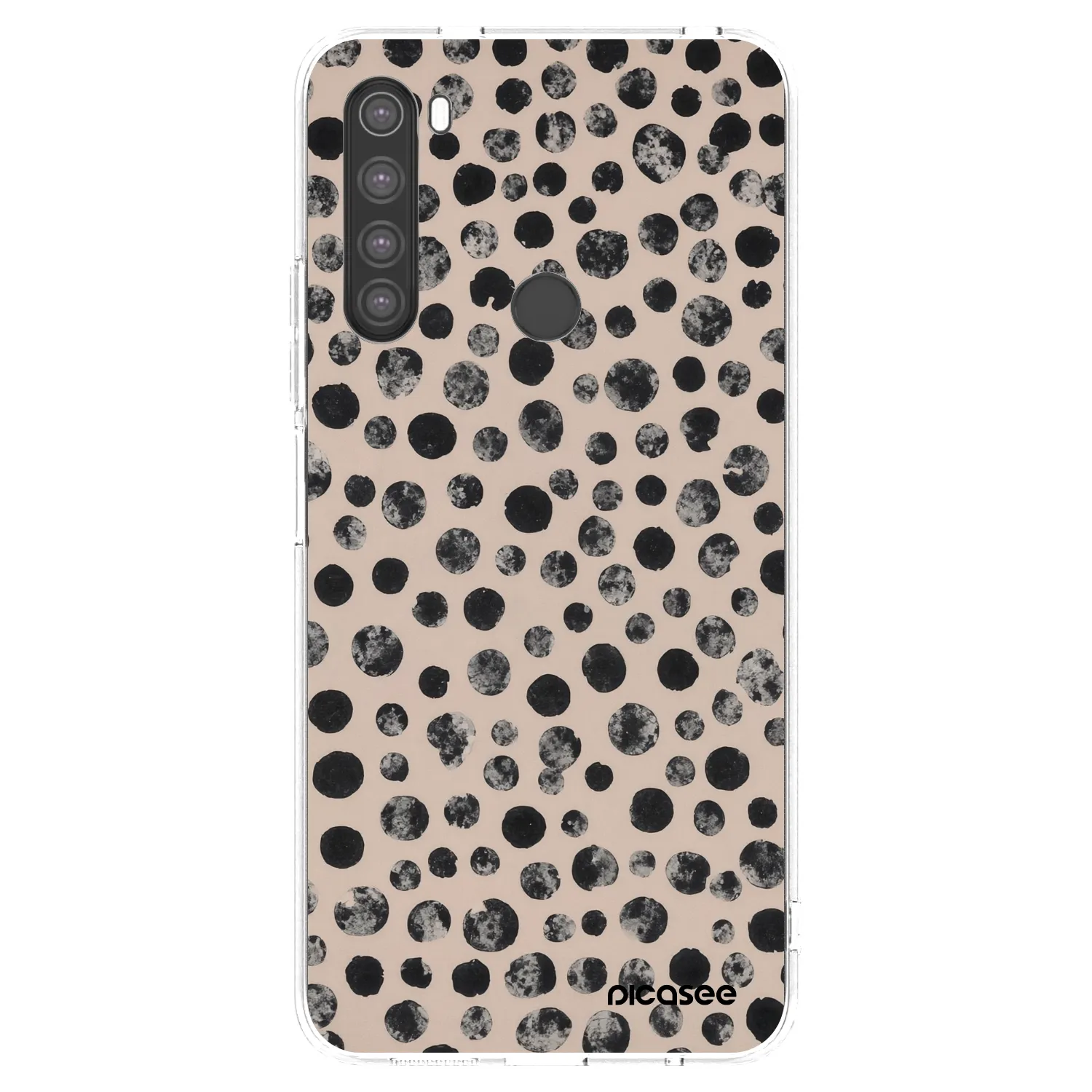 Picasee silikónový prehľadný obal pre Xiaomi Redmi Note 8 - Dots