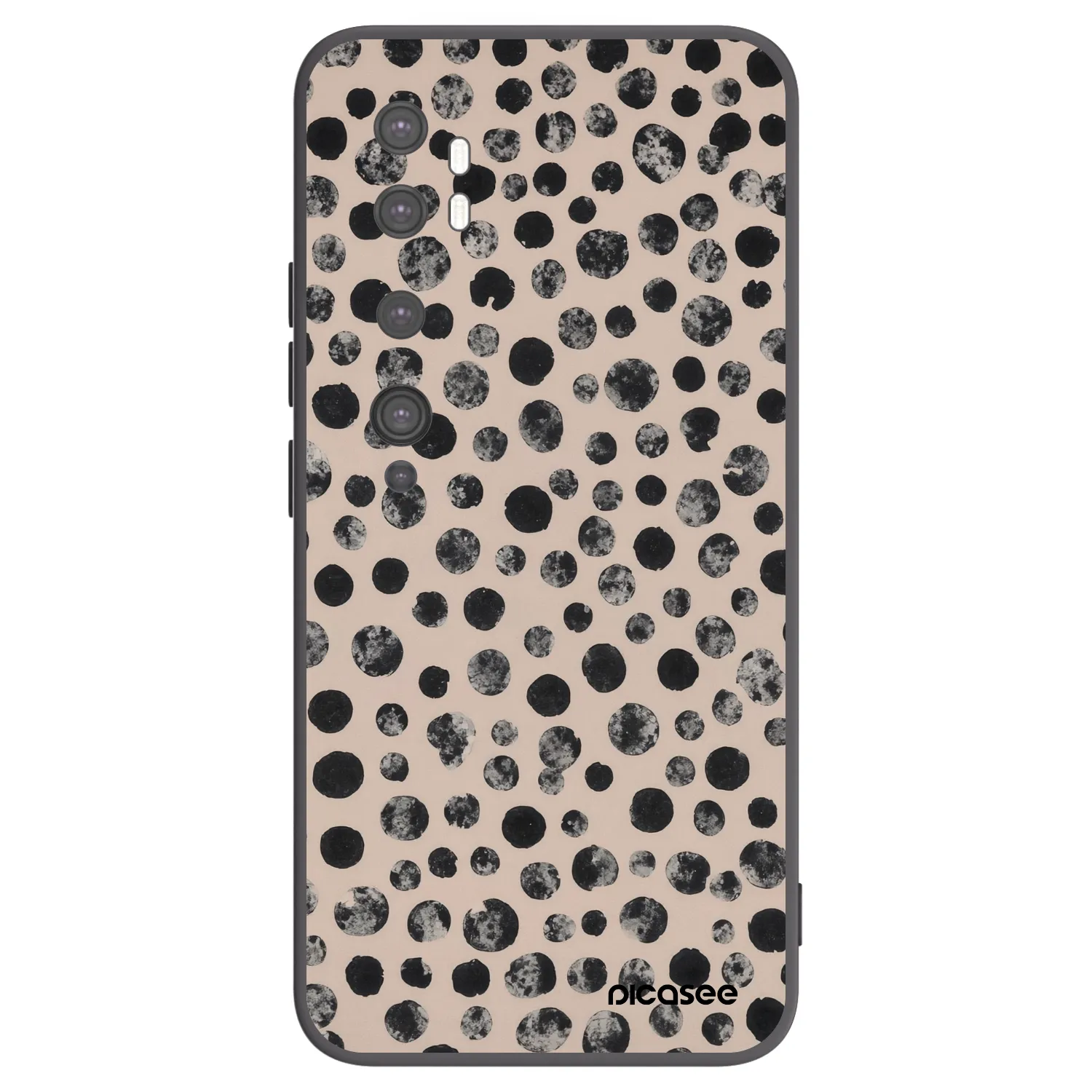 Picasee silikónový čierny obal pre Xiaomi Mi Note 10 (Pro) - Dots