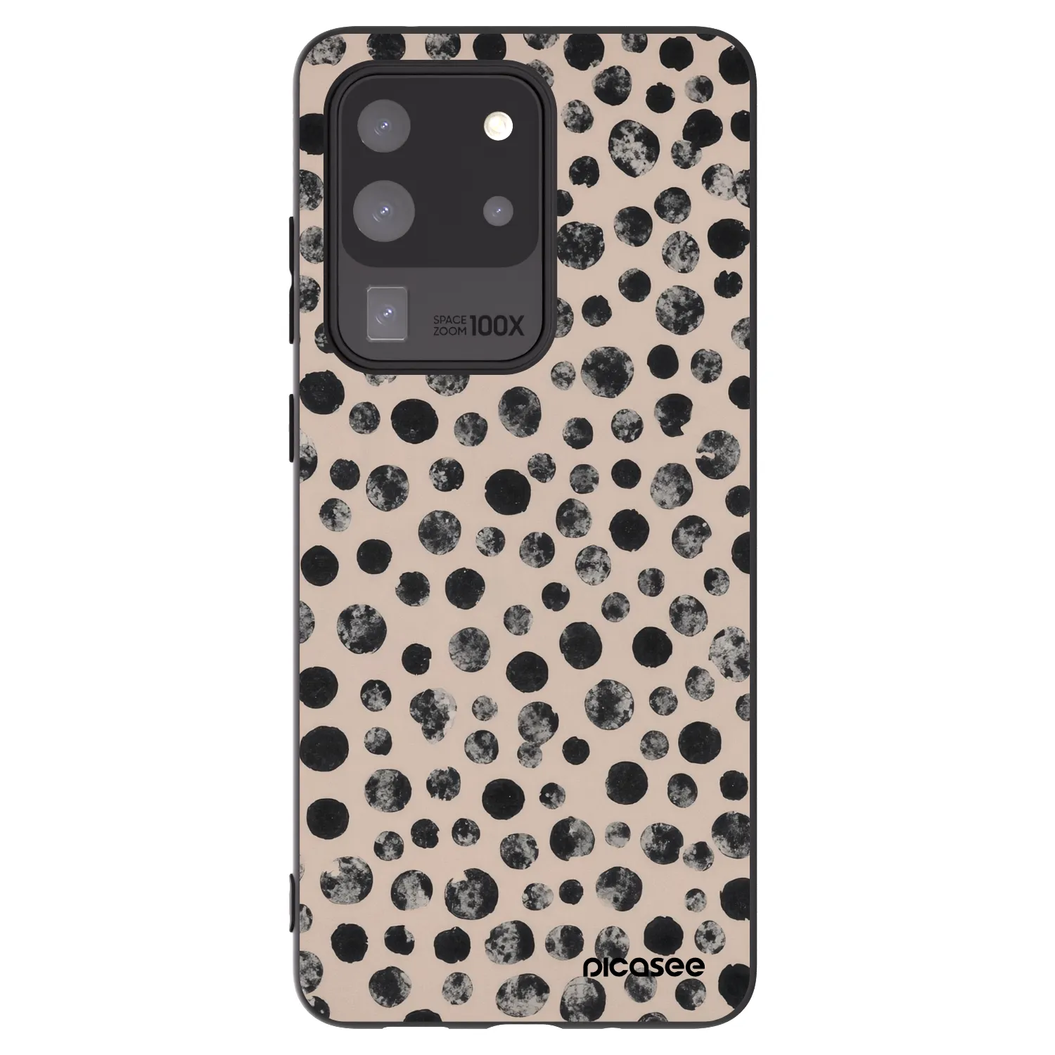 Picasee silikónový čierny obal pre Samsung Galaxy S20 Ultra 5G G988F - Dots