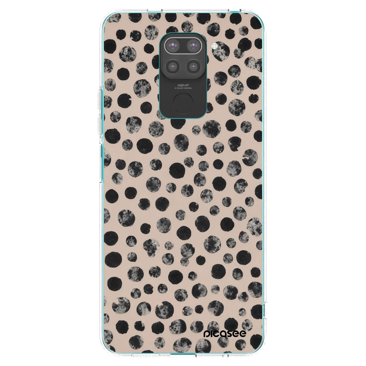Picasee silikónový čierny obal pre Xiaomi Redmi Note 9 - Dots