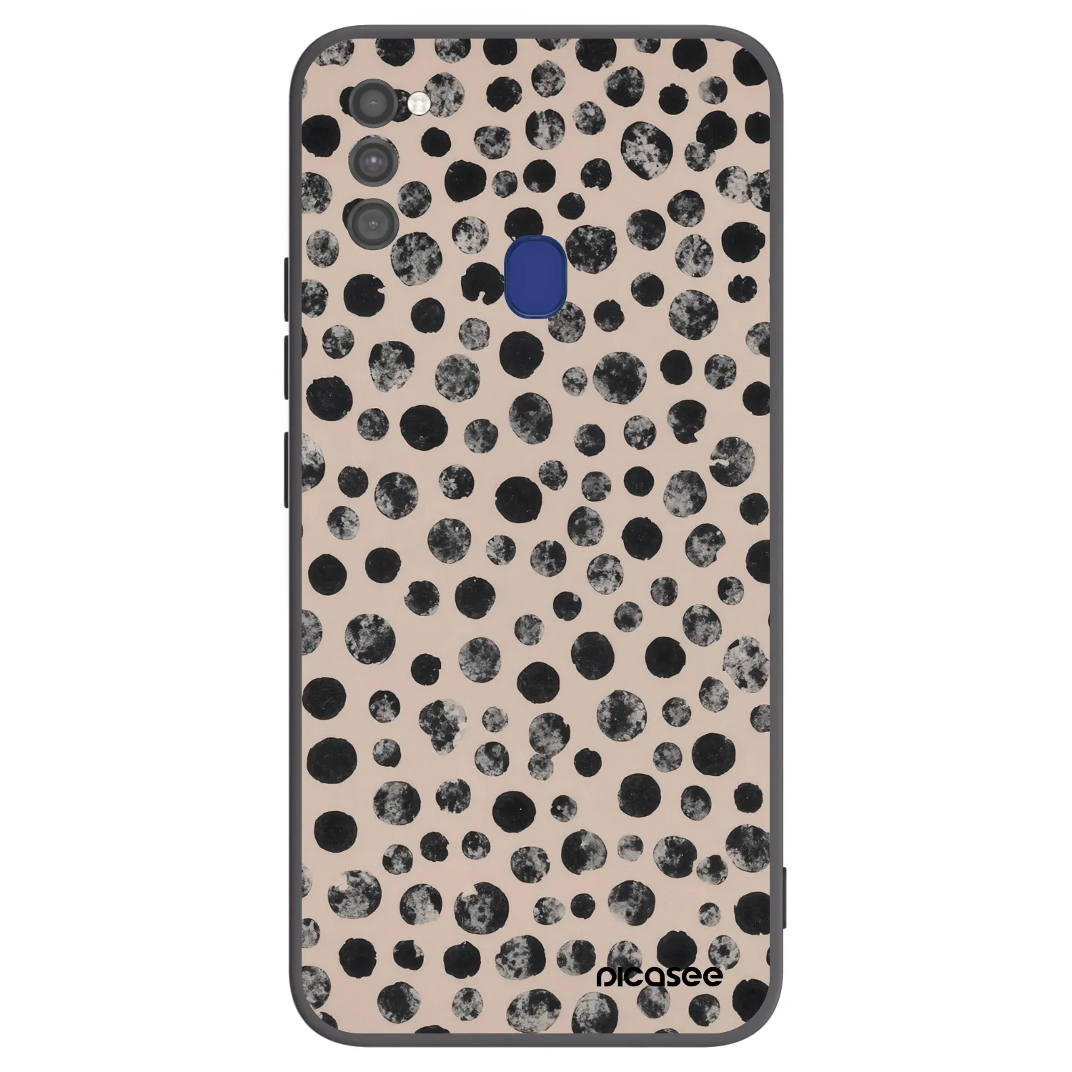 Picasee silikónový čierny obal pre Samsung Galaxy M21 M215F - Dots
