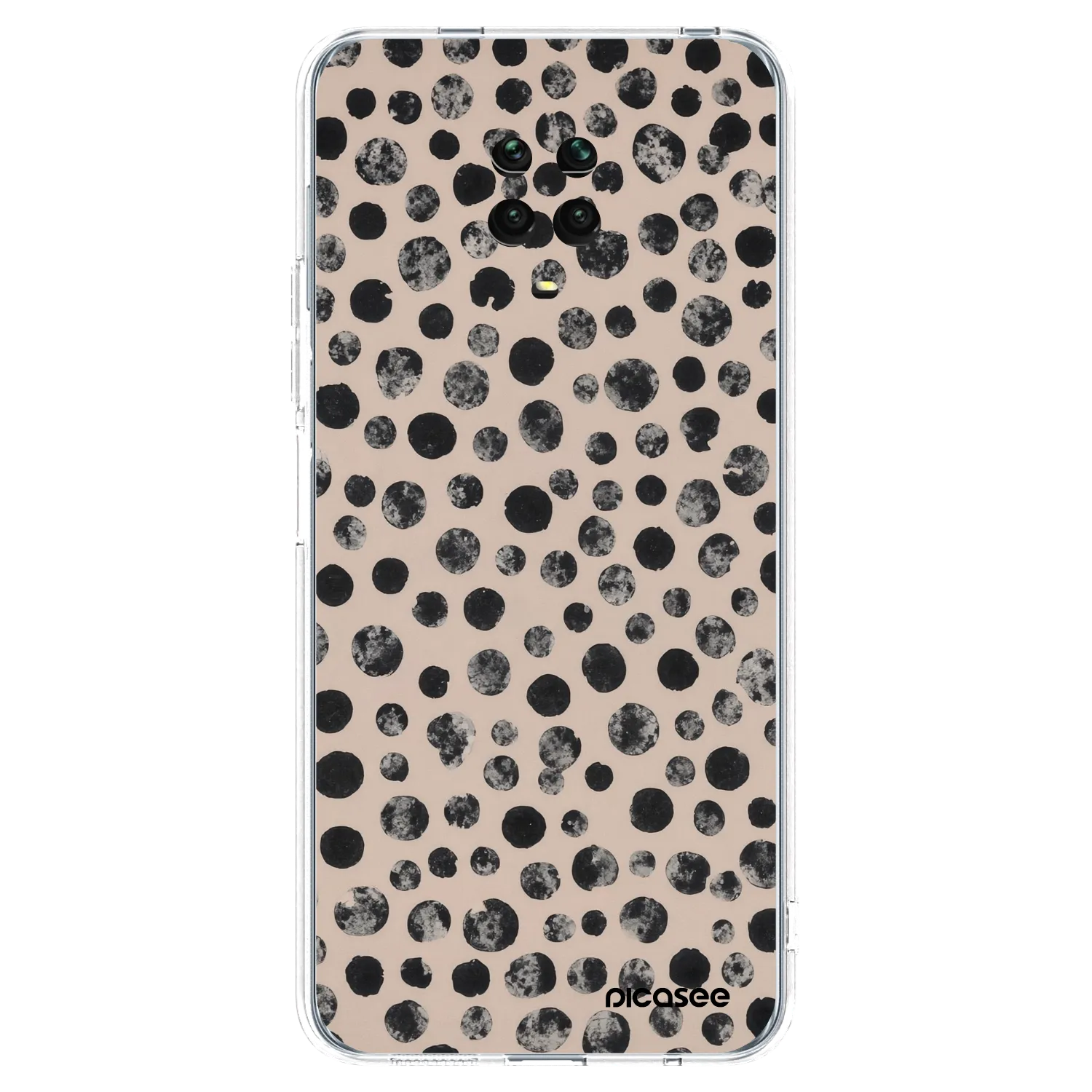 Picasee silikónový prehľadný obal pre Xiaomi Redmi Note 9S - Dots
