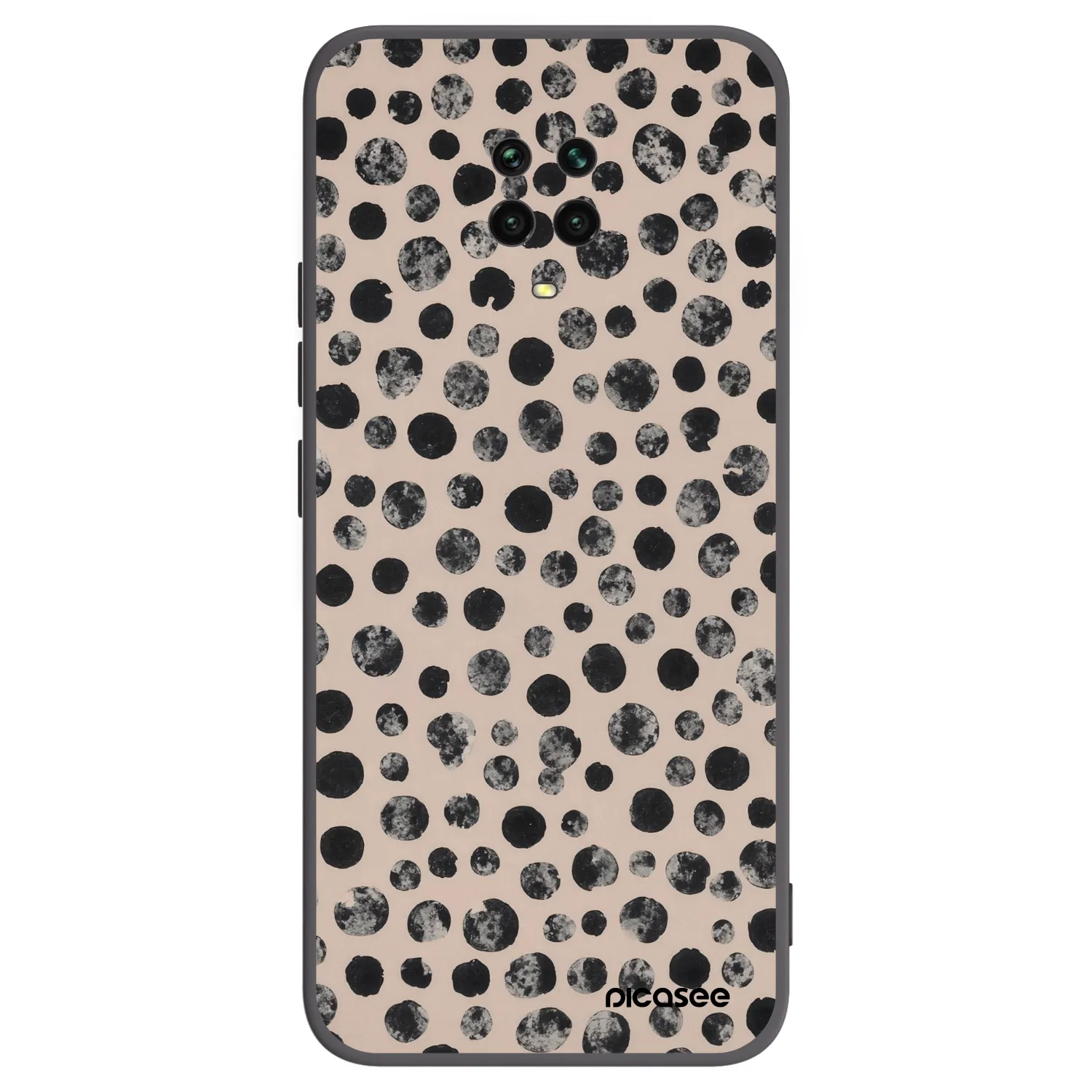 Picasee silikónový čierny obal pre Xiaomi Redmi Note 9S - Dots