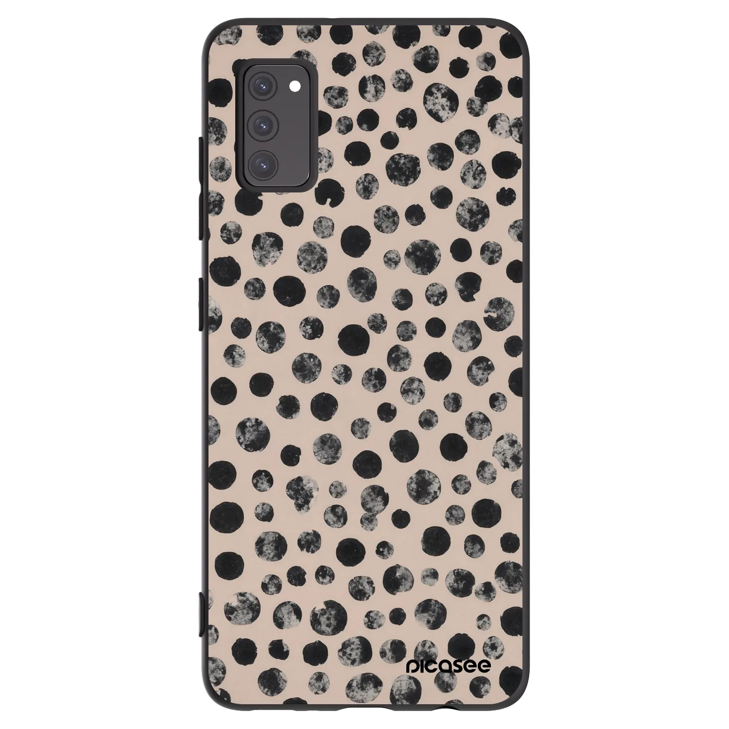 Picasee silikónový čierny obal pre Samsung Galaxy A41 A415F - Dots