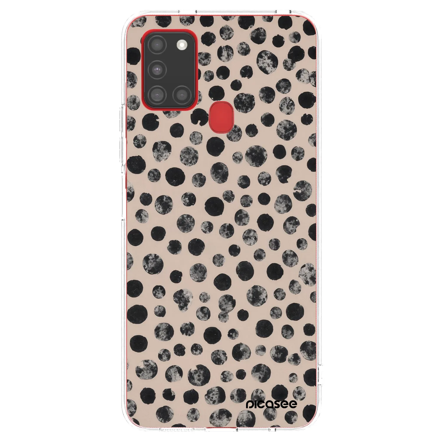 Picasee silikónový prehľadný obal pre Samsung Galaxy A21s - Dots