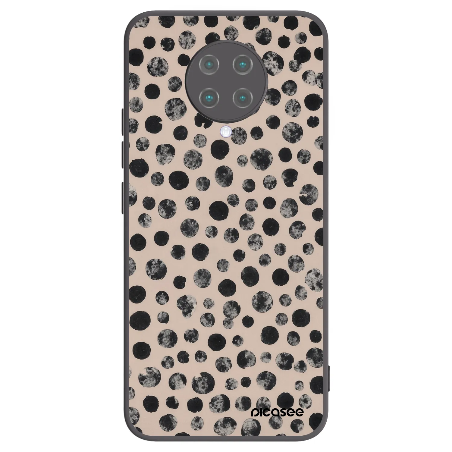 Picasee silikónový čierny obal pre Xiaomi Poco F2 Pro - Dots