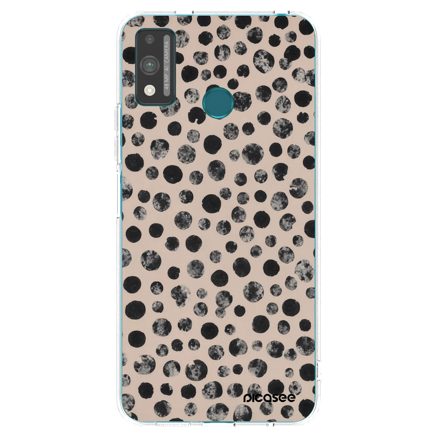 Picasee silikónový prehľadný obal pre Honor 9X Lite - Dots