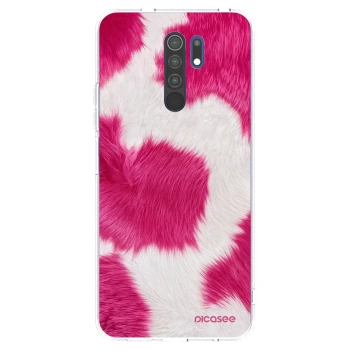 Picasee silikónový prehľadný obal pre Xiaomi Redmi 9 - Pink Moo