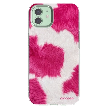 Picasee silikónový prehľadný obal pre Apple iPhone 12 Pro - Pink Moo