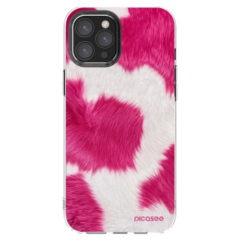 Picasee silikónový prehľadný obal pre Apple iPhone 12 Pro Max - Pink Moo