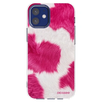 Picasee silikónový prehľadný obal pre Apple iPhone 12 mini - Pink Moo