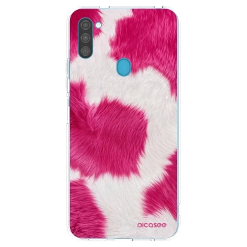 Picasee silikónový prehľadný obal pre Samsung Galaxy M11 - Pink Moo